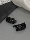 Серьги DAZZ Celeby jet английский замок