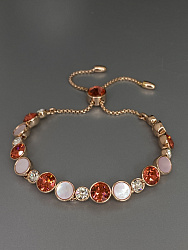 Браслет Matti стразы утяжка Color rose 1