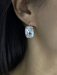 Серьги CAPRI 18mm crystal Au 1