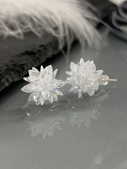 Серьги Ежик (пусеты)