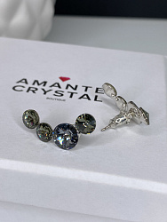 Серьги Fend silver night 1