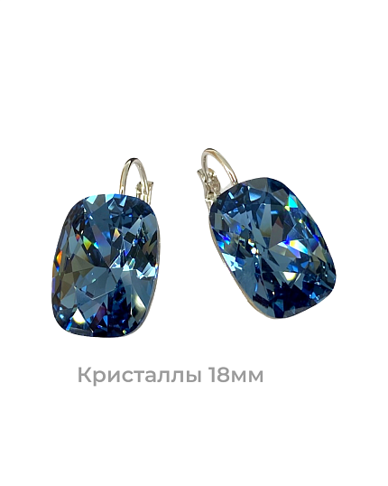 Серьги CAPRI 18mm denim