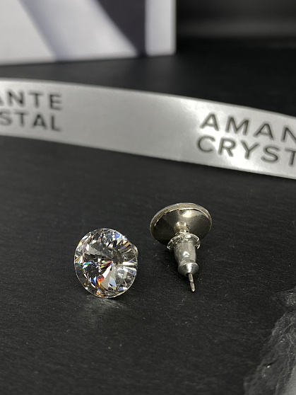 Пусеты 10mm crystal