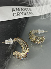 Серьги KR Fashion mini black diamond