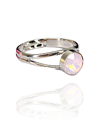 Кольцо Lera 6mm rose opal прекрасное
