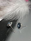 Пусеты KR 10mm denim