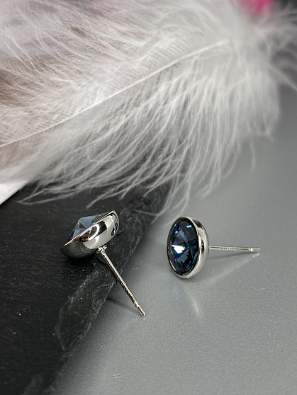 Пусеты KR 10mm denim