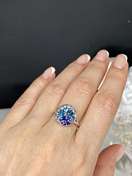 Кольцо Rivolo tanzanite mix  2