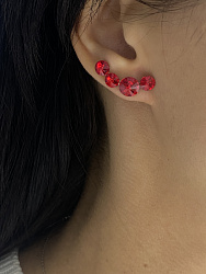 Серьги Fend с австрийскими кристаллами light siam 3