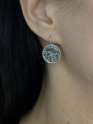 Серьги IREN black diamond 1