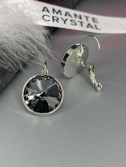 Серьги KR Rivoli 16mm silver