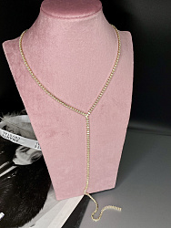 Колье-галстук crystal new Au 1