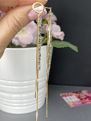 Серьги IREN liana crystal Au 1