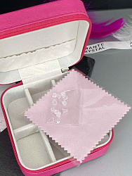 Шкатулка дорожная фуксия для украшений  3