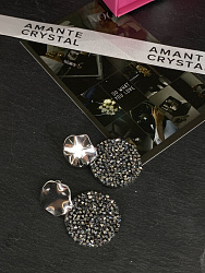 Серьги IREN 23 mm jet 1