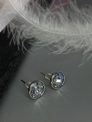 Серьги KR 10mm blue shade 2