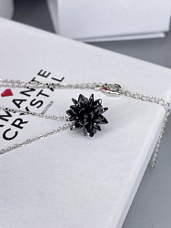 Подвеска KR Ежик хрусталь jet 1