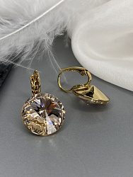 Серьги RIVOLI 14 mm Silk Au 4