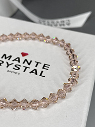 Браслет-стрейч хрусталь vintage rose  1