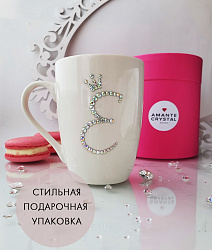 Кружка белая "Е" 1