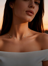 Колье-невидимка Звездная пыль 40см 1