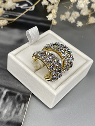 Серьги KR Fashion mini crystal Au 3