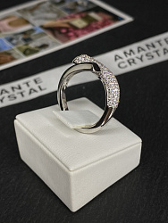 Кольцо Kiss crystal 3