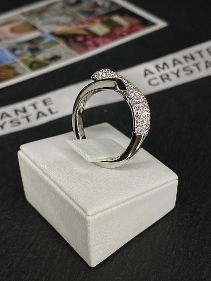 Кольцо Kiss crystal