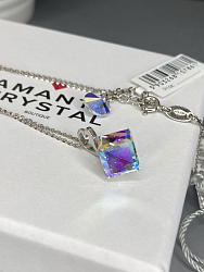 Подвеска с небольшим кулоном Ag925 Kora 8 mm AB 1