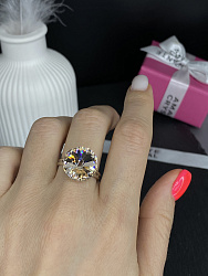 Кольцо ELIS 14mm с австрийскими кристаллами silk 1