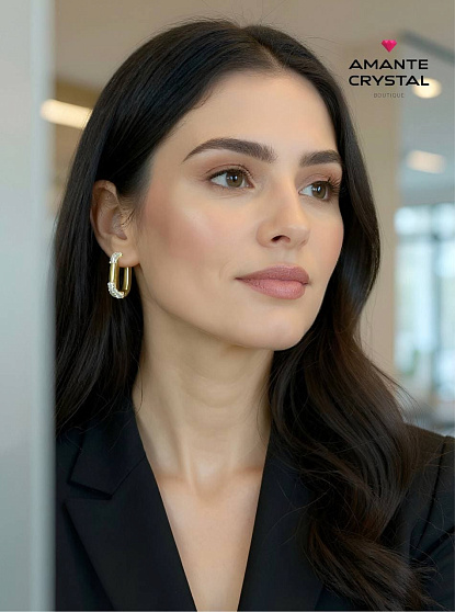 Серьги Lux кольца  Au