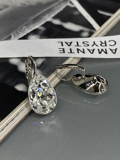 Серьги Patrice 18mm с австрийскими кристаллами crystal