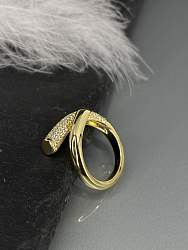 Кольцо Kiss crystal Au 2