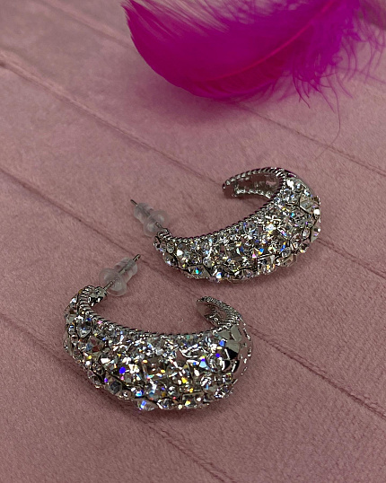 Серьги KR Fashion new crystal