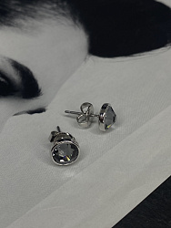 Пусеты KR Matti 8mm silver night 1