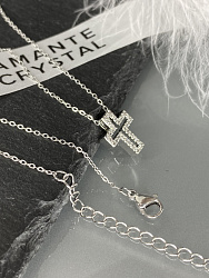 Подвеска шейная Крест mini объем 2