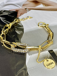 Браслет Цепь Lux Au  2