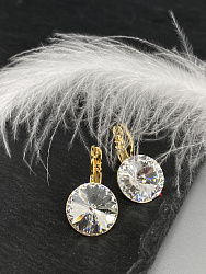 Серьги RIVOLI 12 с австрийскими кристаллами crystal Au 3