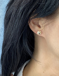 Пусеты 8 mm silk 1