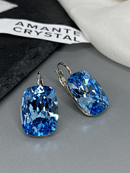 Серьги CAPRI 18mm aquamarine 1
