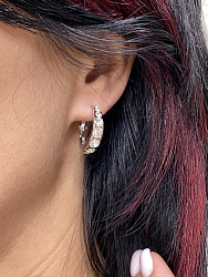 Серьги-кольца Luiza 2см  2