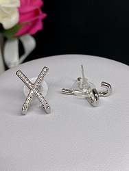 Серьги X big 2 см 1