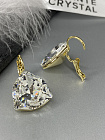 Серьги KR Dafna 18mm crystal Au покрытие желтое золото