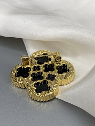 Брошь Bluc Клевер Au 2