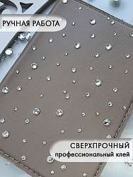 Обложка на паспорт "Россыпь" бежевая 3