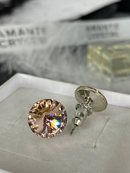 Пусеты 10 mm vintage rose 3