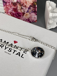 Подвеска ELIS strass silver night 1