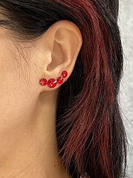 Серьги Fend с австрийскими кристаллами light siam 2