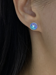 Пусеты бижутерия KR 10mm VL 1