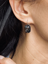 Серьги CAPRI 14mm silver night 1